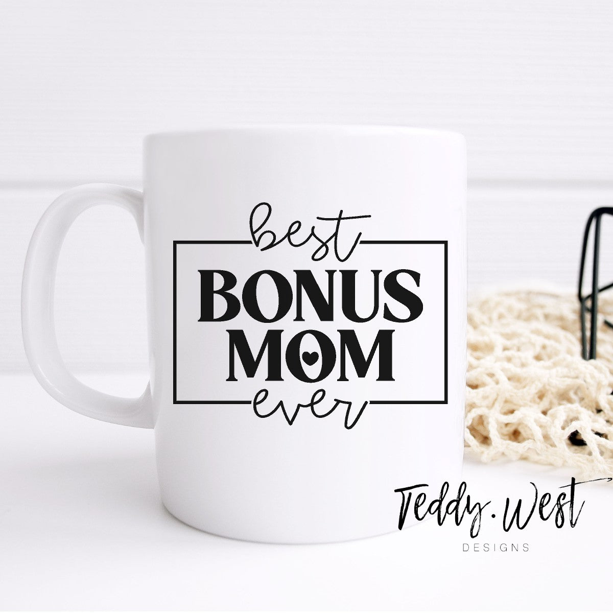 Bonus Mom Personalized 12 oz. Double-Wall Ceramic Travel Mug