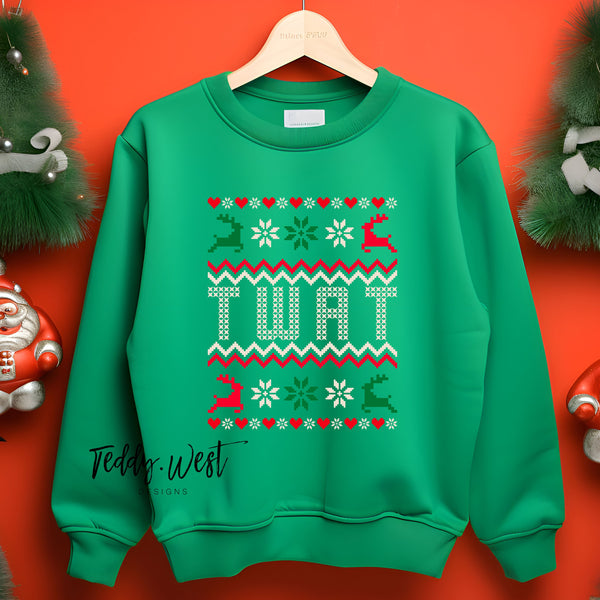 Ugly Christmas Sweater Twat